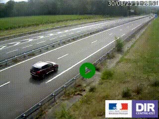 Webcam autoroute sur l'A77 à hauteur de Pouilly-sur-Loire en direction de Nevers
