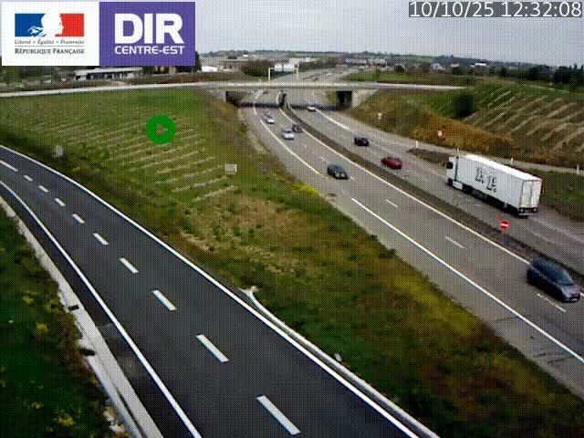 Webcam sur le contournement de Valence, sur la Nationale 7, caméra orientée vers Lyon