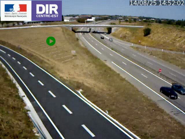 Webcam sur le contournement de Valence, sur la Nationale 7, caméra orientée vers Lyon