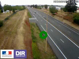 Webcam à Mably, à proximité de Roanne en direction de Moulins sur la N7