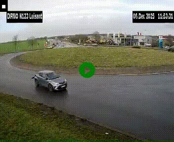 Webcam en périphérie de Chartres sur la N123, à hauteur de Luisant. Vue orientée vers Chartres