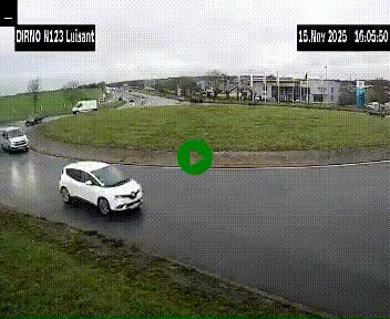 Webcam en périphérie de Chartres sur la N123, à hauteur de Luisant. Vue orientée vers Chartres