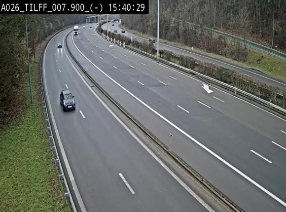 Webcam autoroute A26/E25 à Esneux, en Belgique en direction Luxembourg - BK 7.9