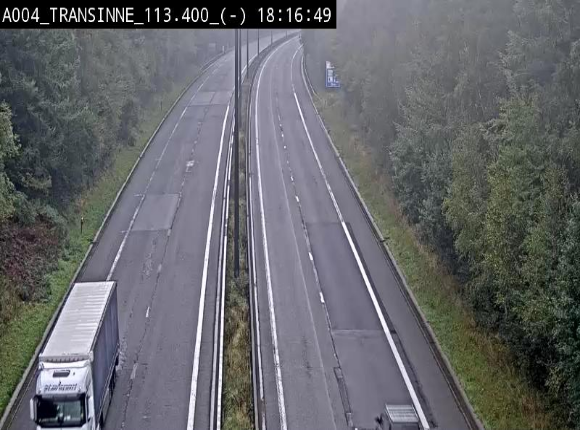 Caméra trafic E411 (A4) - Transinne direction Namur - BK 113.425