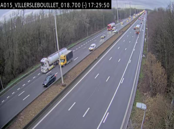 Webcam autoroute Belgique - Villers-le-Bouillet - E42 direction Liège - BK 18.7