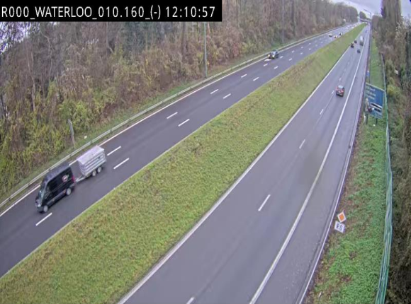 Webcam autoroute Belgique - Waterloo - R0 (ring de Bruxelles) - BK 12.3