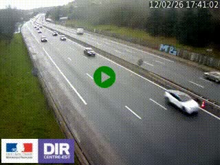 Webcam routière à Saint-Etienne-Terrenoire sur la RN88 avant la jonction entre l'A72 et le Boulevard Périphérique de Saint-Etienne