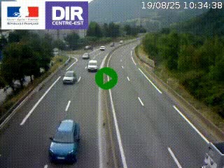 Caméra sur la Nationale 90 (N90) à La Léchère, en direction et à proximité d'Albertville