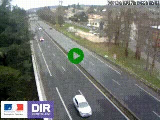 Webcam routière à Le Chambon-Feugerolles sur la RN88 entre Firminy et Saint-Etienne