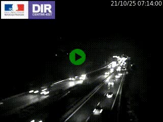 Caméra trafic à Meylan sur la Rocade-Sud de Grenoble en direction d'Aix-en-Provence