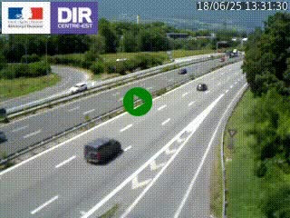 Caméra routière à hauteur de la sortie 15 Chambéry-centre au PK 4,103 en direction d'Albertville