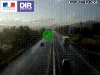 Caméra autoroute à Saint-Etienne (Les Littes) à hauteur du Ikea Saint-Etienne sur l'A72 en direction de Roanne