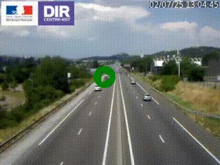 Caméra autoroute à Saint-Etienne (Les Littes) à hauteur du Ikea Saint-Etienne sur l'A72 en direction de Roanne