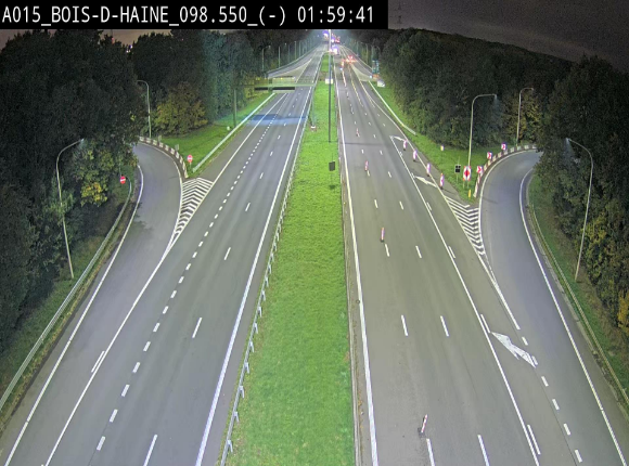 Webcam autoroute Belgique - Bois d'Haine - E42 - BK 98.6