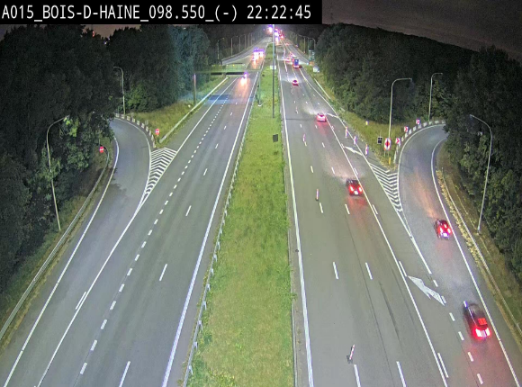 Webcam autoroute Belgique - Bois d'Haine - E42 - BK 98.6