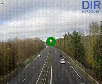 Webcam sur le périphérique de Caen (N814) à l'est de la ville, à Mondeville hauteur de la sortie 2, Presqu'île-Rives de l'Orne, au bout de l'autoroute A13