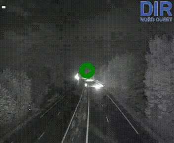 Webcam sur le périphérique de Caen (N814) à l'est de la ville, à Mondeville hauteur de la sortie 2, Presqu'île-Rives de l'Orne, au bout de l'autoroute A13