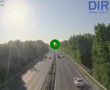 Webcam sur le périphérique de Caen (N814) à l'est de la ville, à Mondeville hauteur de la sortie 2, Presqu'île-Rives de l'Orne, au bout de l'autoroute A13