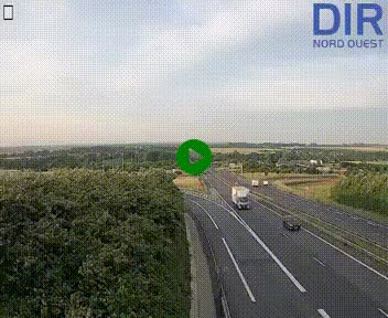 Webcam au début de l'A84 sur le périphérique Ouest de Caen (N814) à hauteur de la sortie 9, Porte de Bretagne