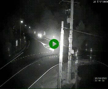 Webcam au carrefour de la croisade, à la jonction entre la N22 et la N320, avant le poste de douane franco-andorrane. Webcam à 1790 mètres d'altitude