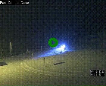 Webcam sur la N22 au niveau du poste frontière entre la France et Andorre à proximité de Pas de la Case à plus de 2000 mètres d'altitude