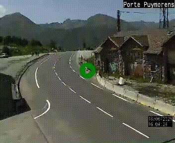 Webcam Col du Puymorens sur N320, en direction de Pas de la Casa (Andorre)