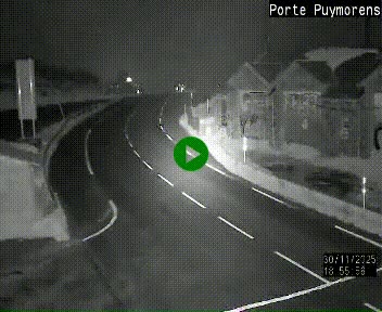 Webcam Col du Puymorens sur N320, en direction de Pas de la Casa (Andorre)