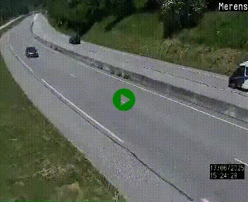 Webcam Ax-les-Thermes sur N20, en direction d'Andorre