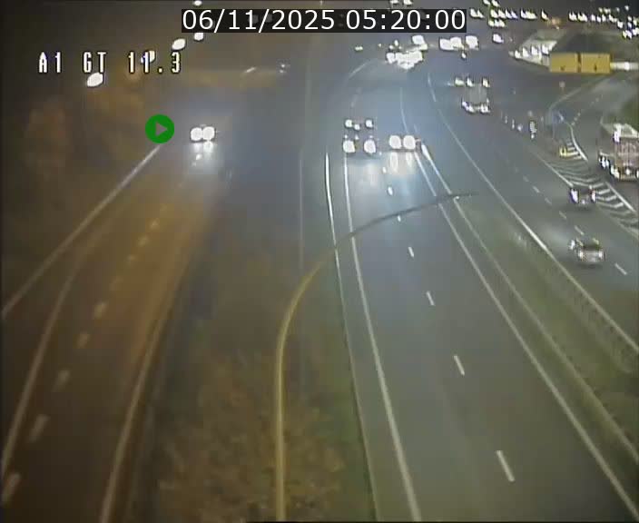 Traffic live webcam Luxembourg Senningerberg - A1 direction Allemagne - BK 11.3