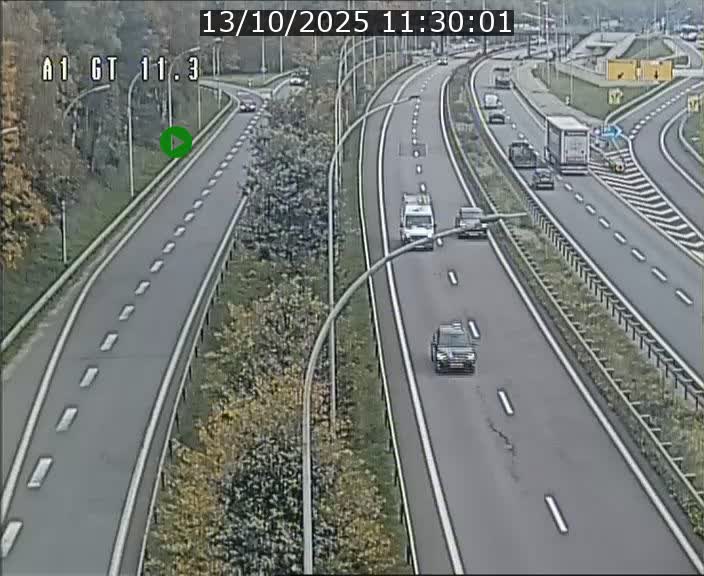 Traffic live webcam Luxembourg Senningerberg - A1 direction Allemagne - BK 11.3