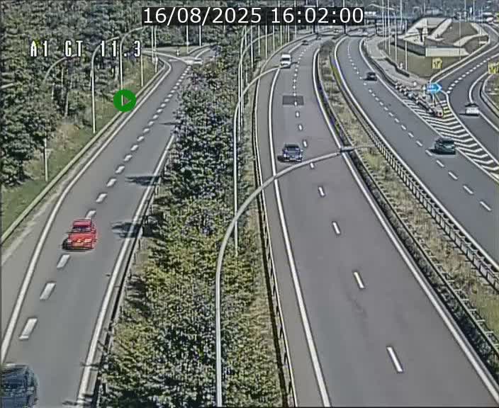 Traffic live webcam Luxembourg Senningerberg - A1 direction Allemagne - BK 11.3