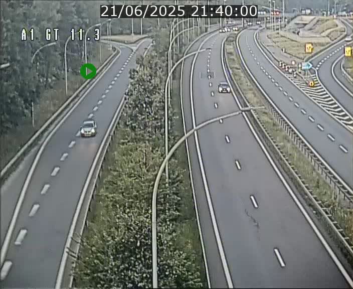Traffic live webcam Luxembourg Senningerberg - A1 direction Allemagne - BK 11.3