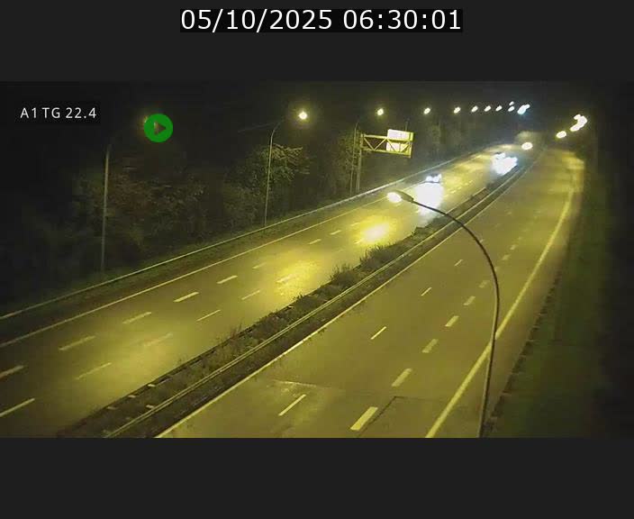 Traffic live webcam Luxembourg Flaxweiler - A1 direction Luxembourg - BK 22.4