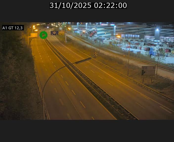 Traffic live webcam Luxembourg Senningerberg - A1 direction Allemagne - BK 12.3