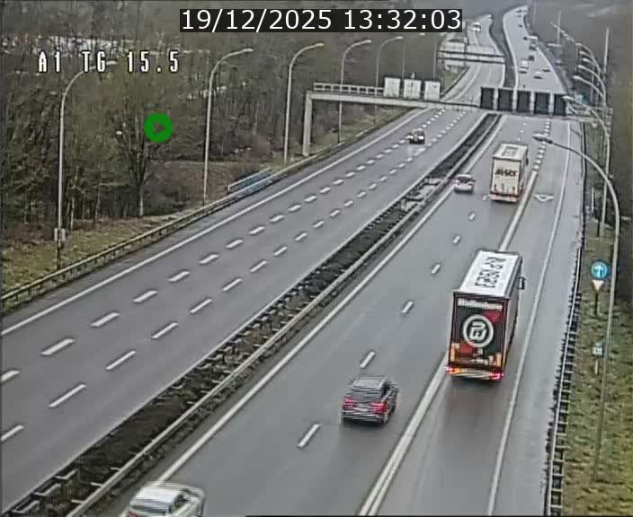 Traffic live webcam Luxembourg Munsbach - A1 direction Luxembourg - BK 15.5