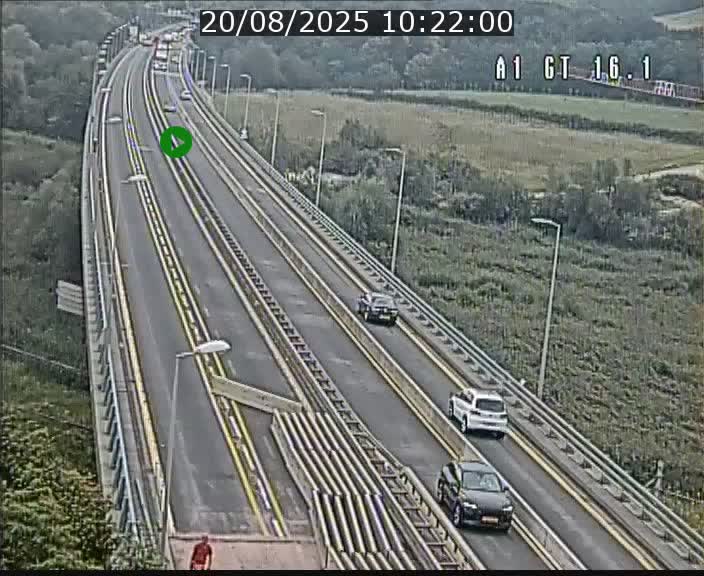 Traffic live webcam Luxembourg Niederanven - A1 direction Allemagne - BK 16.1