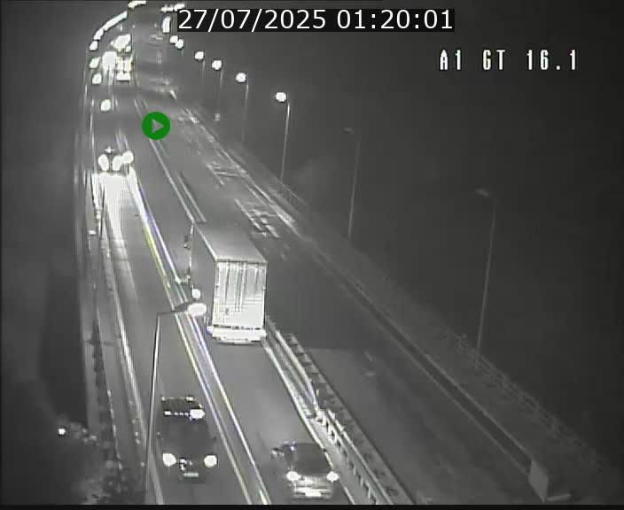 Traffic live webcam Luxembourg Niederanven - A1 direction Allemagne - BK 16.1