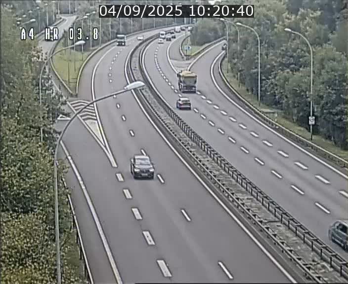 Webcam traffic A4 Luxembourg - BK 3.8 - Leudelange (direction Esch sur Alzette)
