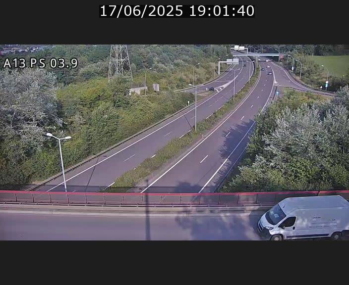 Traffic live webcam Luxembourg Differdange - A13 direction Esch-sur-Alzette - BK 3.9