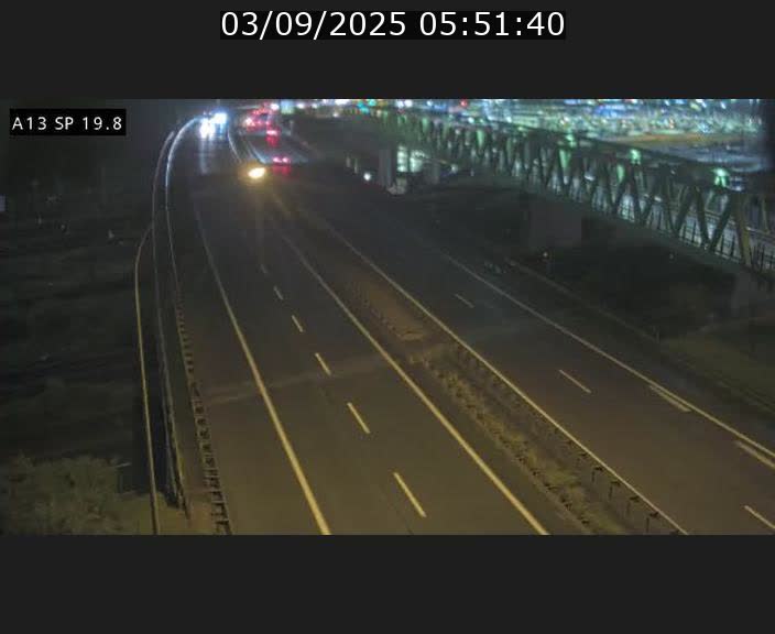 Traffic live webcam Luxembourg Croix de Bettembourg - A13 direction Esch-sur-Alzette - BK 19.8