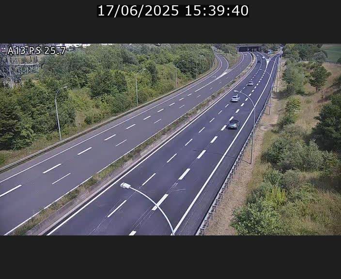 Traffic live webcam Luxembourg Frisange - A13 direction Allemagne - BK 26