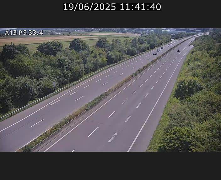 Webcam trafic sur A13 à hauteur de Mondorf-les-Bains en direction d'Altwies