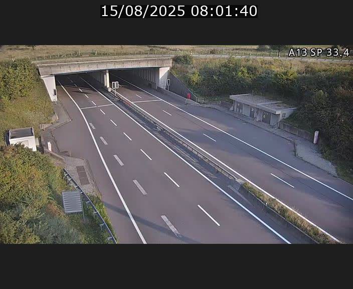 Webcam trafic sur A13 à hauteur d'Altwies en direction de Mondorf-les-bains et en provenance de l'Allemagne