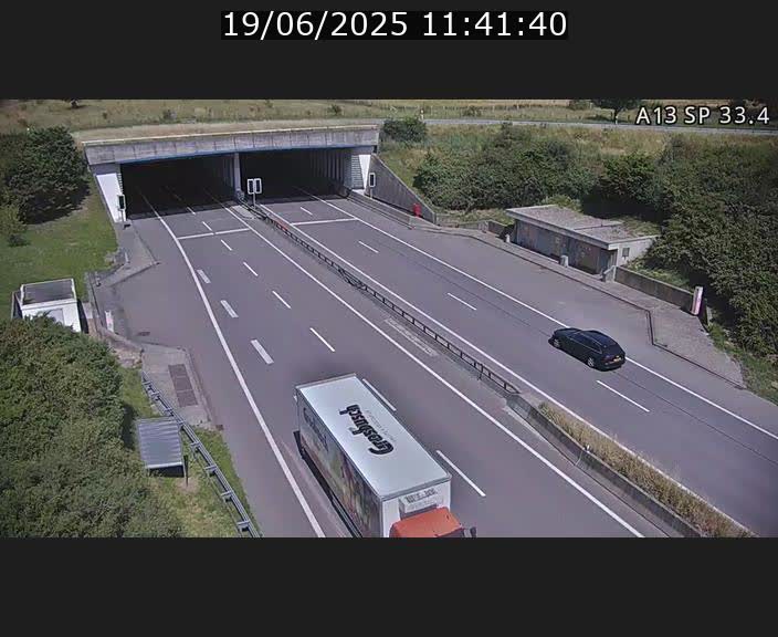 Webcam trafic sur A13 à hauteur d'Altwies en direction de Mondorf-les-bains et en provenance de l'Allemagne