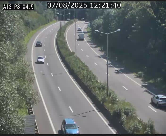 Traffic live webcam Luxembourg Differdange - A13 direction Esch-sur-Alzette - BK 4.5