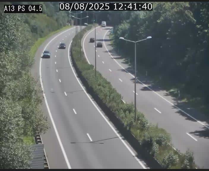 Traffic live webcam Luxembourg Differdange - A13 direction Esch-sur-Alzette - BK 4.5