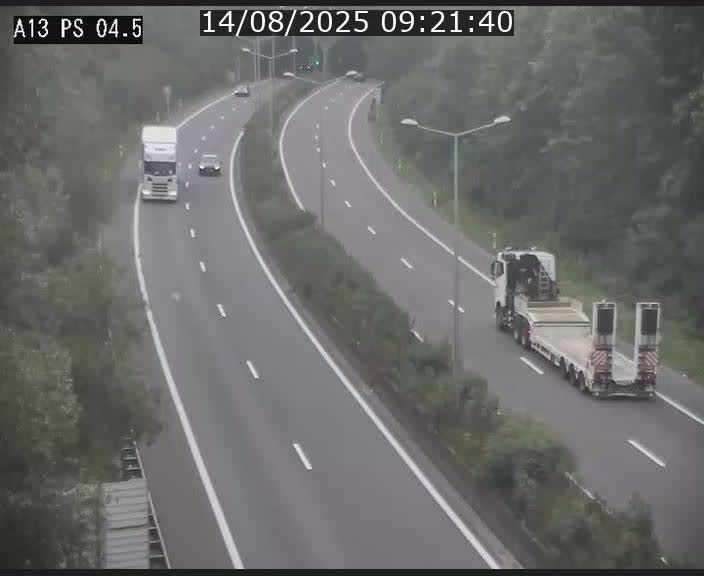 Traffic live webcam Luxembourg Differdange - A13 direction Esch-sur-Alzette - BK 4.5