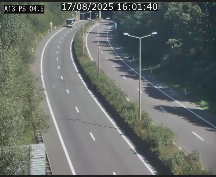 Traffic live webcam Luxembourg Differdange - A13 direction Esch-sur-Alzette - BK 4.5