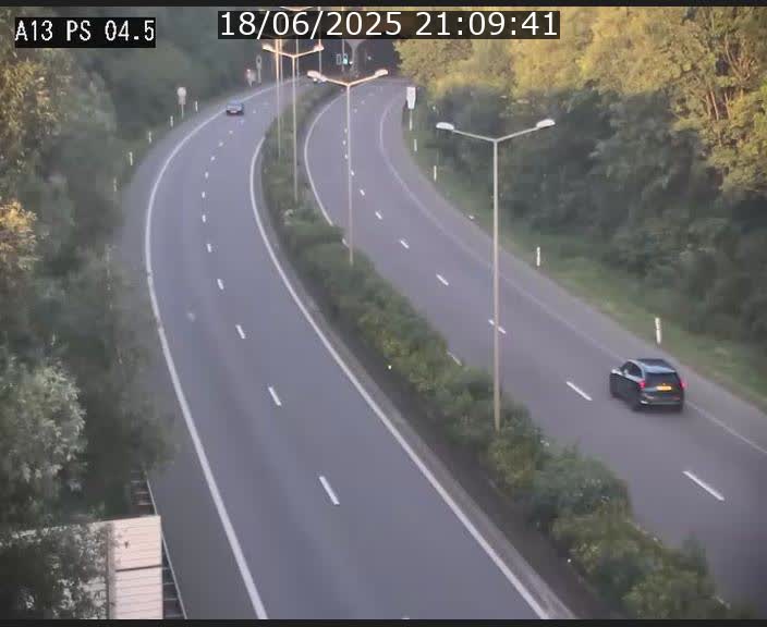 Traffic live webcam Luxembourg Differdange - A13 direction Esch-sur-Alzette - BK 4.5