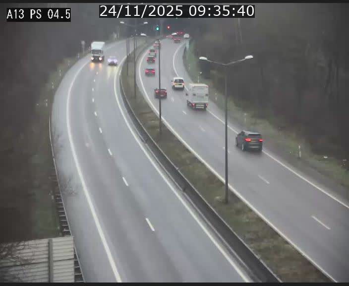 Traffic live webcam Luxembourg Differdange - A13 direction Esch-sur-Alzette - BK 4.5